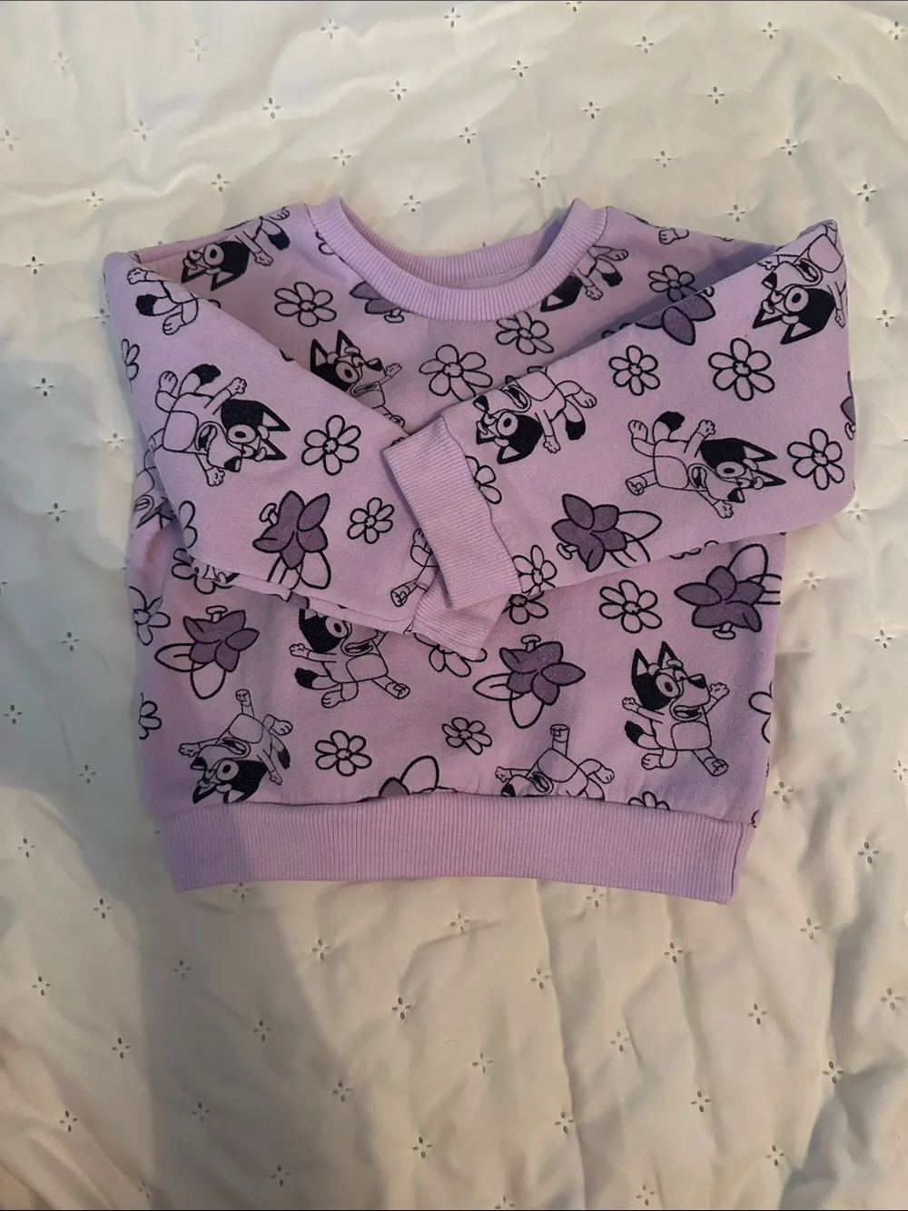 Kids' Lavender bluey sweat pant set